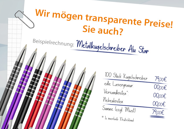  Werbeartikel bedrucken, Werbegeschenke mit Logo, günstig  Kugelschreiber bedrucken - Bleistifte bedrucken, Werbemittel Kugelschreiber  gravieren - alles günstig bei