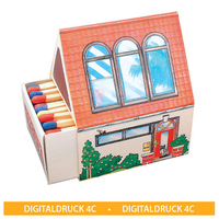 Streichholzschachtel Haus A mit Digitaldruck
