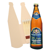 Streichholzbriefchen Bierflasche