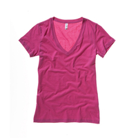 Bella Deep V-Neck Jersey T-Shirt