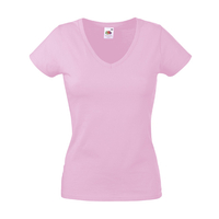 Fruit of the Loom Lady-Fit Valueweight V-neck T