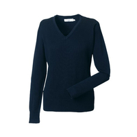 Russell Ladies' V-Neck Knitted Pullover