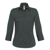 B&C Popelin Bluse mit 3/4 Ärmeln