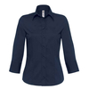 B&C Popelin Bluse mit 3/4 Ärmeln