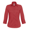 B&C Popelin Bluse mit 3/4 Ärmeln