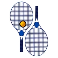 Tennis-Set Pro Colour mit Werbefeld