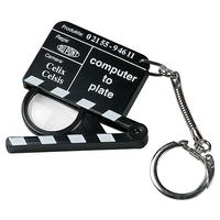Schlüsselanhänger Lupen-Filmklappe