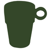 Kaffeebecher UNITED mit Henkel 26,5 cl