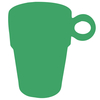 Kaffeebecher UNITED mit Henkel 26,5 cl