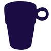 Kaffeebecher UNITED mit Henkel 26,5 cl
