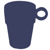 Kaffeebecher UNITED mit Henkel 26,5 cl