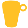 Kaffeebecher UNITED mit Henkel 26,5 cl