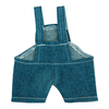 Jeans-Latzhose für Plüschtiere Gr. L