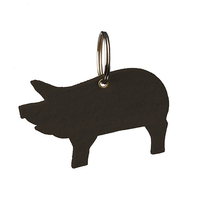 Wollfilz Schlüsselanhänger Schwein