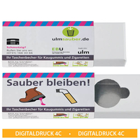 Aschenbecher Öko mit Digitaldruck