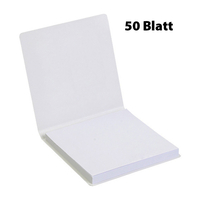 Haftnotizblock Quadrat mit Softcover 50 Blatt