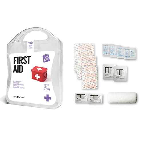 Erste-Hilfe-Set bedrucken - Werbeartikel mit Logo