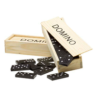 Domino-Spiel in Holzbox