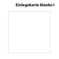 Einlegekarte blanko I