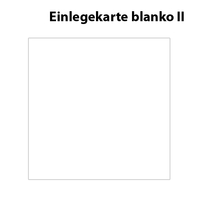 Einlegekarte blanko II