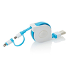 Aufrollbares 2-in-1 Kabel