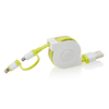 Aufrollbares 2-in-1 Kabel