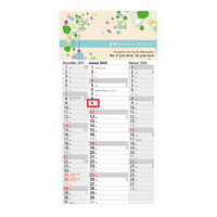 Einblatt-Monatskalender Spectrum 3 Complete