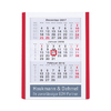 Tischkalender Vela Smart, Kalendarium 6-sprachig