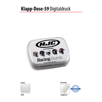 Klapp-Dose-59 Digitaldruck mit Kaugummi-Dragees