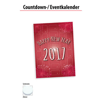Wand Countdown-/ Eventkalender mit Traubenzucker