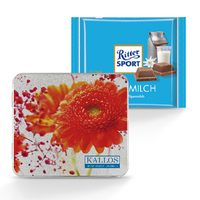 Schokoladen Premium-Box mit Ritter SPORT 100 g mit Digitaldruck