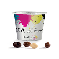 Werbe-Becher, direkt bedruckt Schoko-Erdnüsse