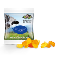 Vegan-Fruchtgummi Minitüte mit Digitaldruck