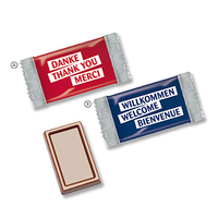 MINI-Schokoladen-Täfelchen Flowpack Standardmotive