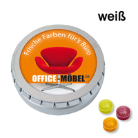 MINI-Drück-mich-Dose mit Pulmoll Halsbonbons