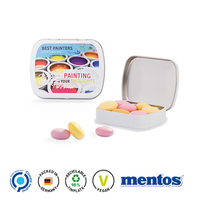 Klappdose Scharnierdeckeldose mit Mentos Kaudragees Fruit