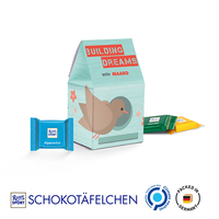 Standbodenbox mit Ritter SPORT Schokotäfelchen