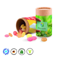 Papierdose Eco Midi mit Frucht Mix Bonbon Micro