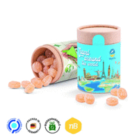 Papierdose Eco Maxi mit Honig Bonbon Honigbienen