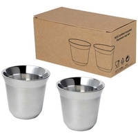 Duo 80 ml RCS-zertifiziertes Espressotassen Set aus Edelstahl EXPRESS