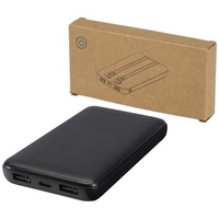 Adhil 10 W 10.000 mAh Powerbank aus recyceltem Kunststoff mit 2 integrierten Kabeln EXPRESS