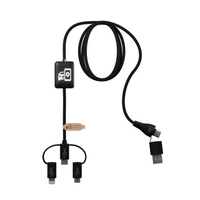 SCX.design C48 CarPlay 5-in-1 Ladekabel mit Leuchtlogo EXPRESS
