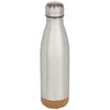 Cove 500 ml doppelwandige, vakuumisolierte Trinkflasche aus Edelstahl mit Korkdetails